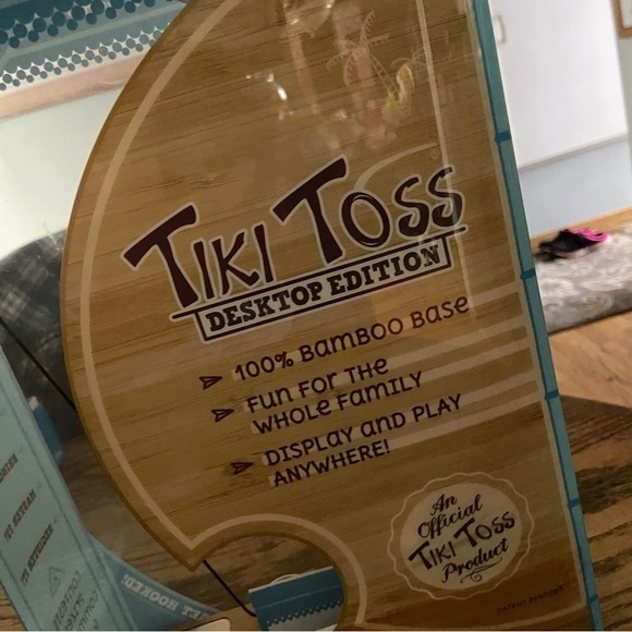 Tiki Toss Desktop Hook & Ring Game - Picture 7 of 7